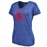 Women's New York Rangers Fanatics Branded Personalized Insignia Tri Blend T-Shirt Royal FengYun